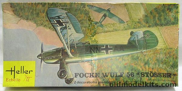 Heller 1/72 Fock-Wulf Fw-56 Stosser Borkheide 1940 or 101 Zerbst 1943, 151 plastic model kit